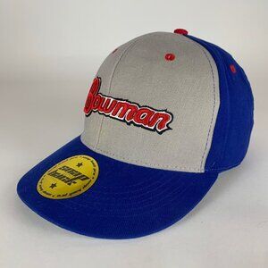 Bowman Baseball Mens Blue Gray Snapback Hat